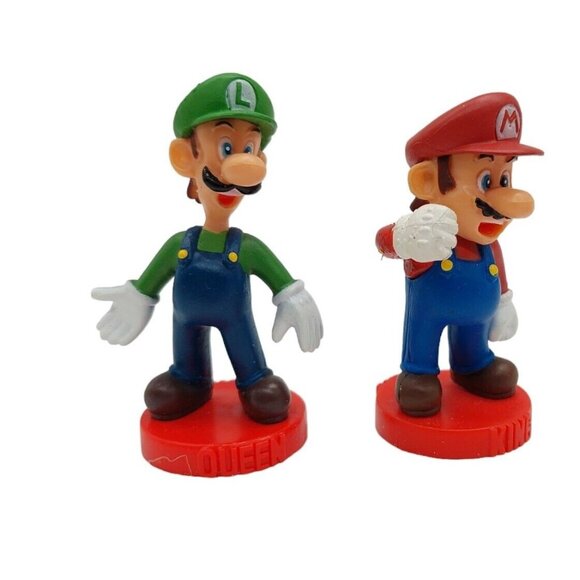 Nintendo Super Mario Chess  Game Replacements Mario Luigi Cake Topper - Picture 1 of 5